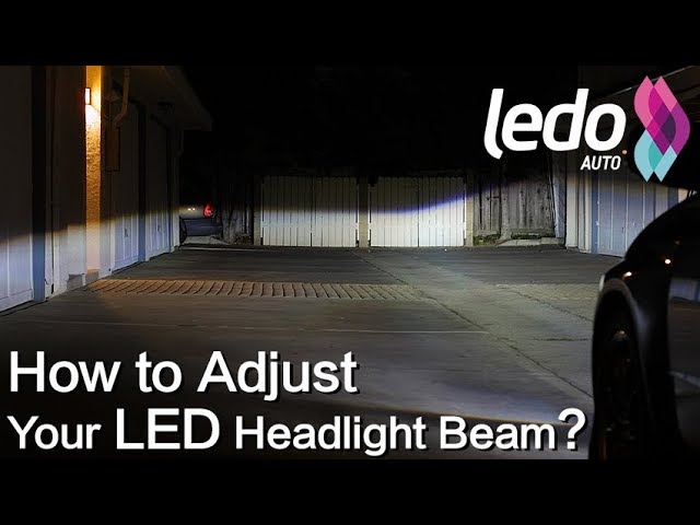 How to Adjust the Beam Angle of LED Headlights; Images Help Improve the Readability of the Article