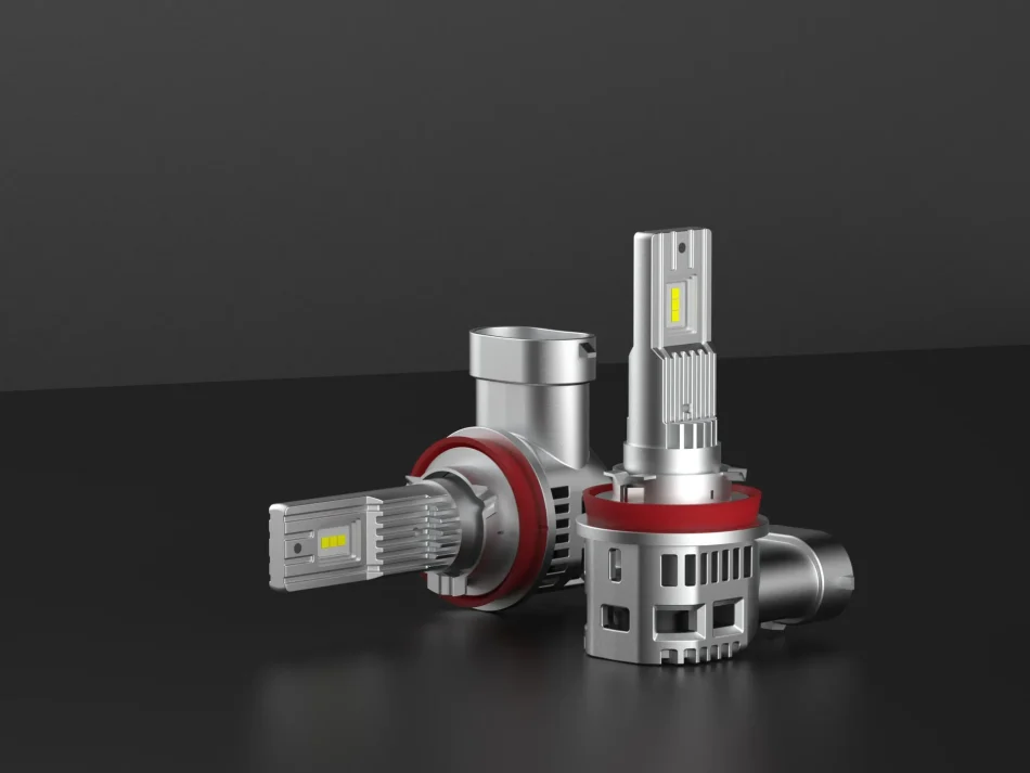 Legal Beam H11 LED headlight bulb for automotive forward lighting-Product Showcase16:13