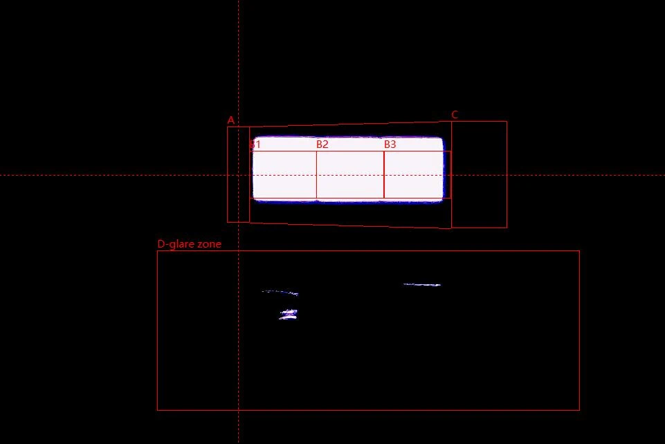 Philips H11 LEDr Box system with the emitting area illuminated