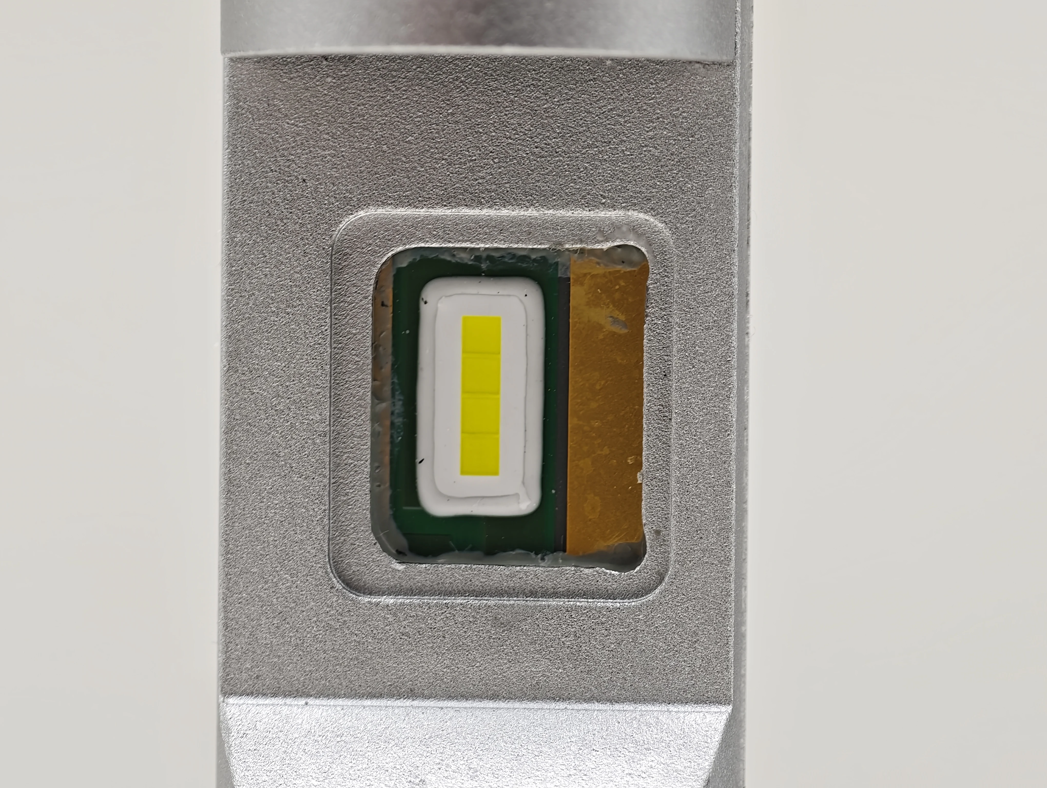 Close-up of one EB H11 LEDr emitting surface