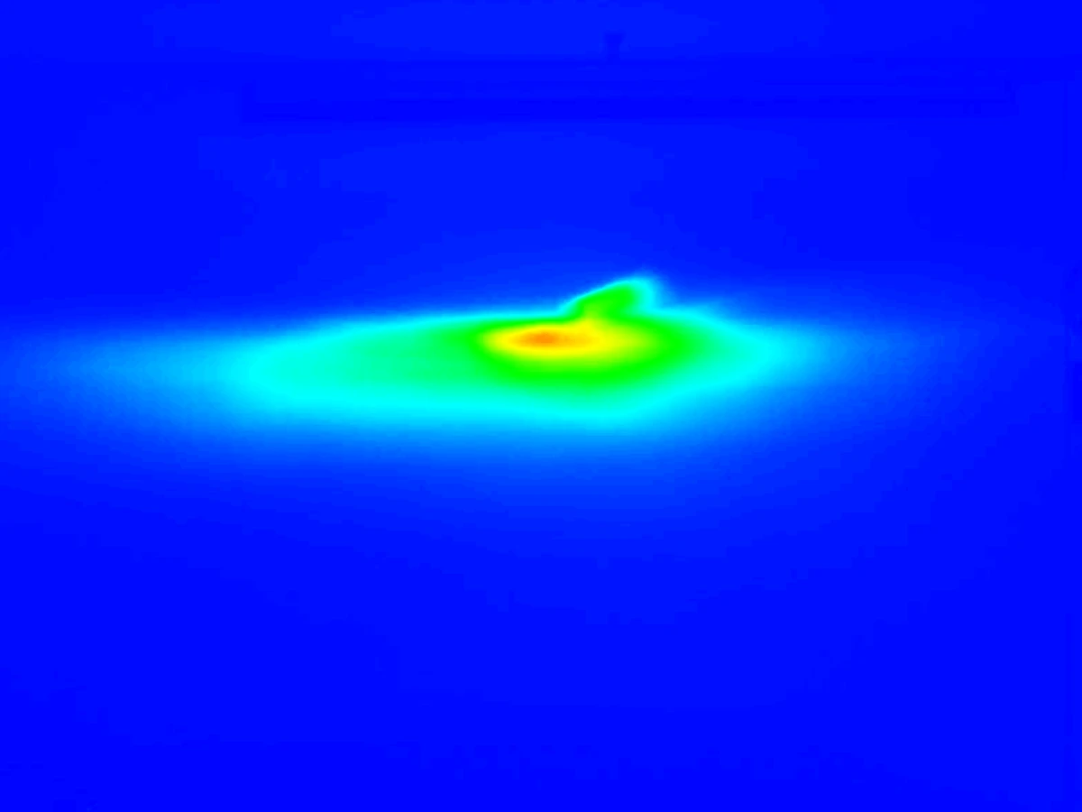 Philips H11 LEDr rainbow map showing illuminance distribution